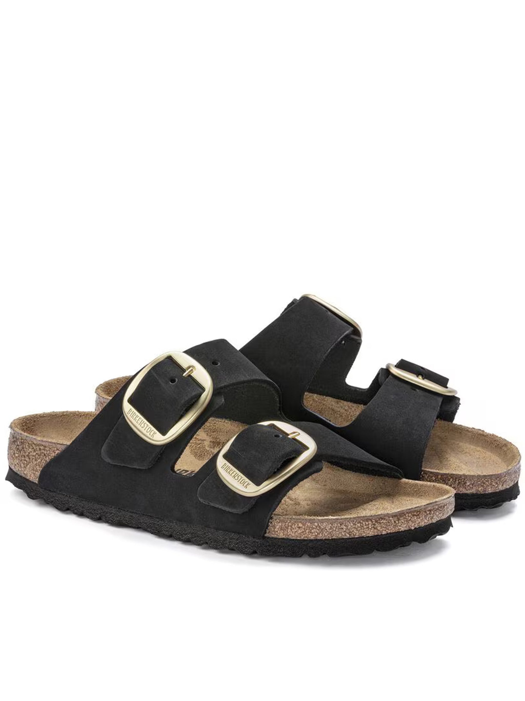 Arizona Big Buckle Nubuck Leather Sandals
