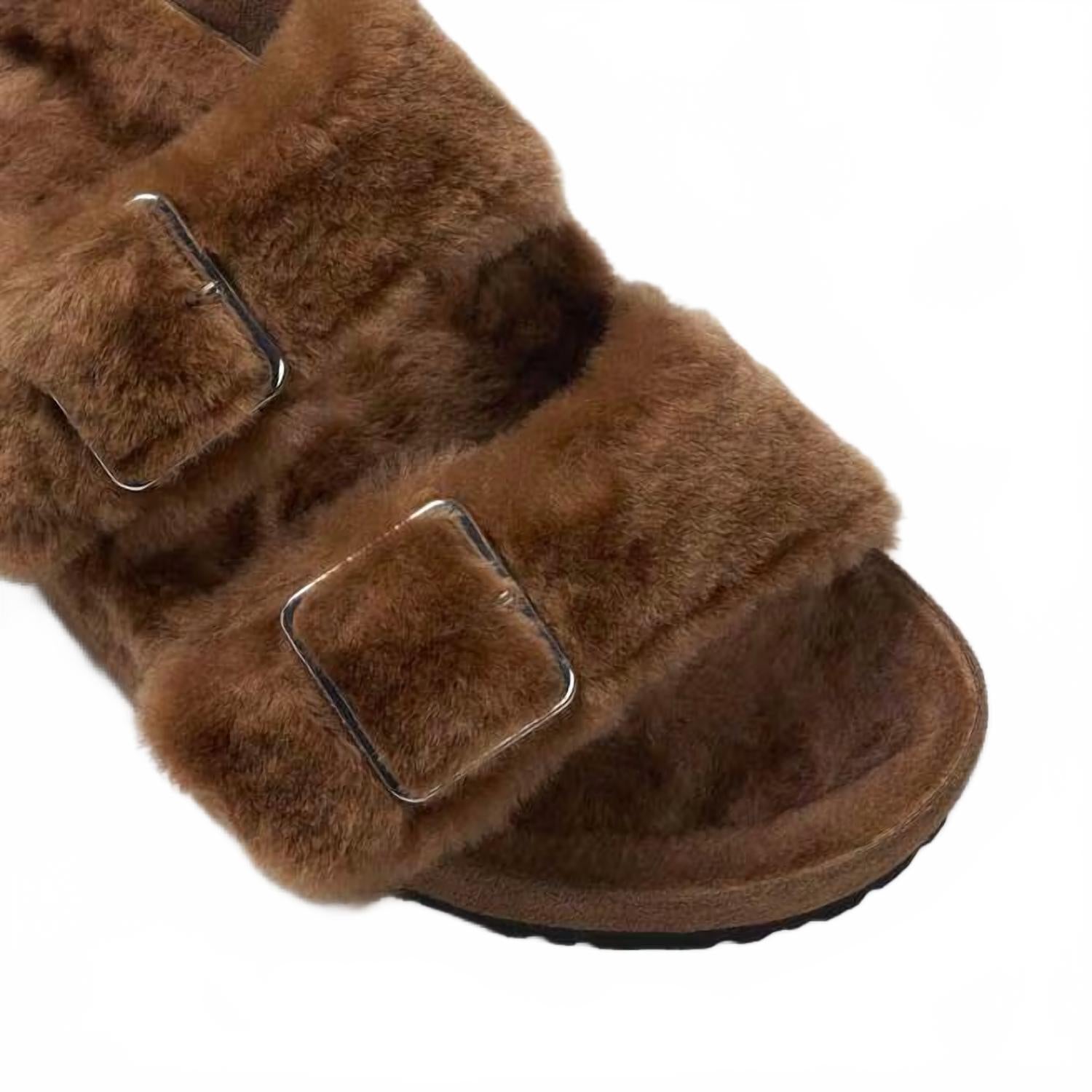 Women's Arizona Shearling Sandal In Caramel