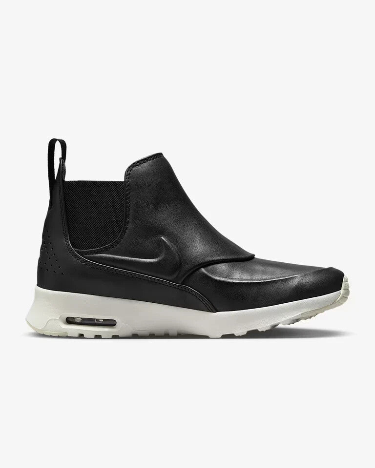 Women's Nike Air Max Thea Mid 859550-001 Black Leather Lifestyle Shoes HAM528