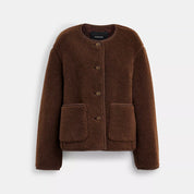 Coach Outlet Short Sherpa Cardi Jacket