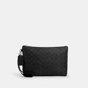 Coach Outlet Pouch In Signature Canvas
