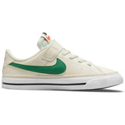 Kid'S Court Legacy Sneaker in White/Green