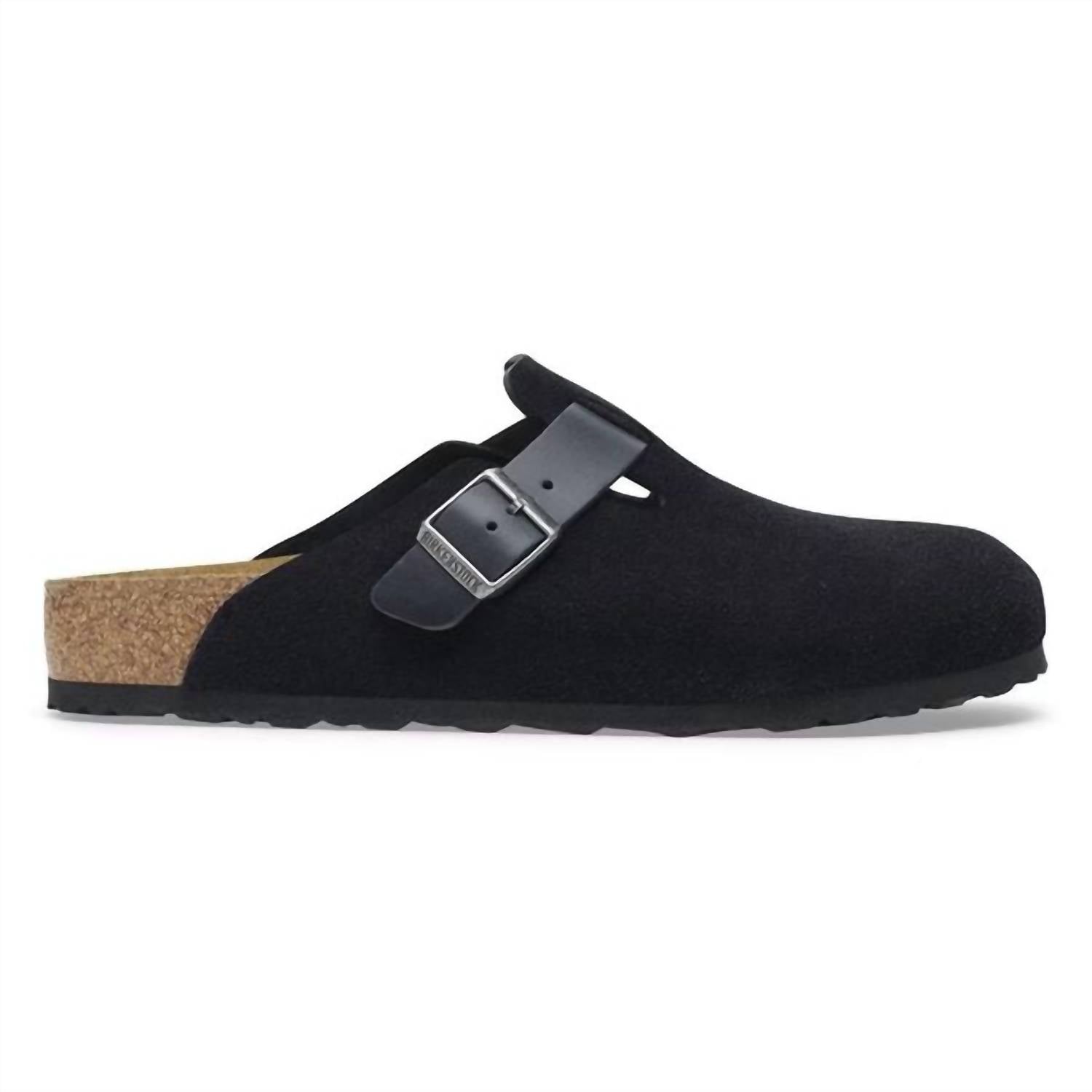 Men's Boston Suede Clog In Midnighoil