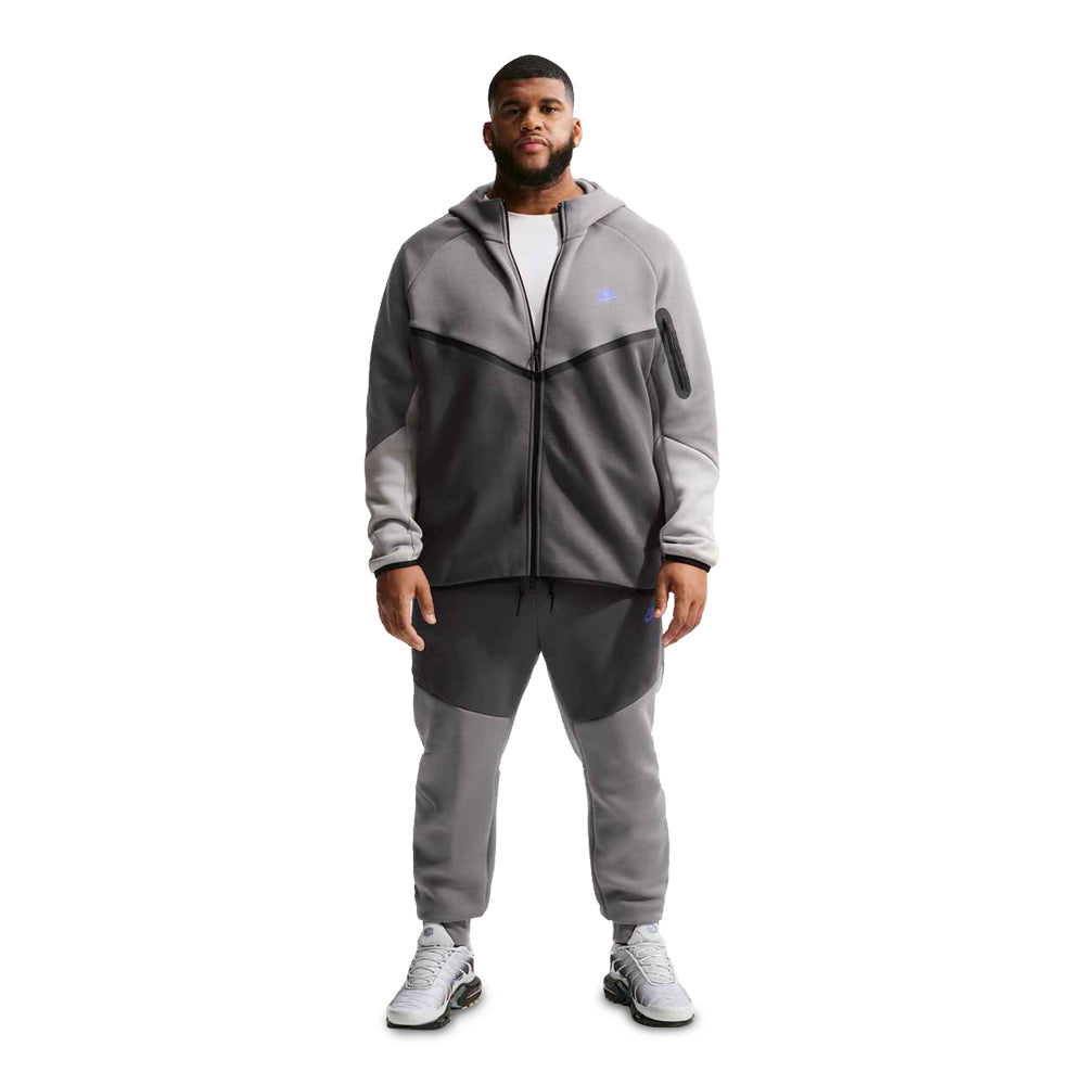 Men's Nike Tech Fleece Windrunner Full-Zip Hoodie - Pencil Point/Medium Ash/College Grey/Sapphire