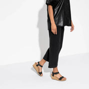 Women's Papillio Soley Ring Buckle Leather Sandals In Black