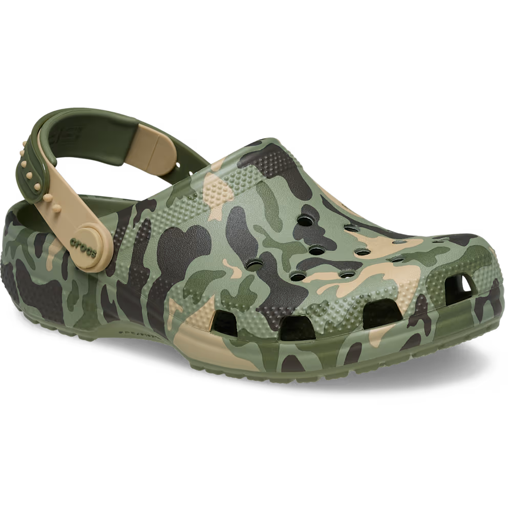 Crocs Classic Snap Backstrap Camo Kid's Clog