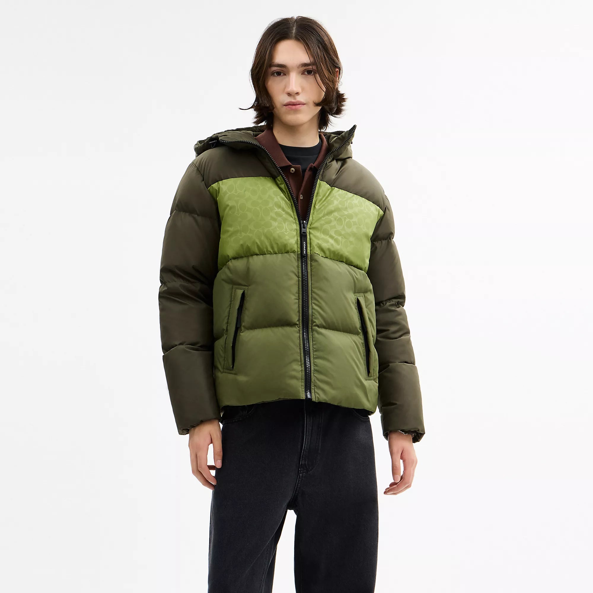 Coach Outlet Colorblock Down Jacket