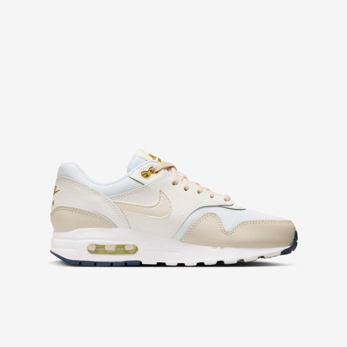 Kids Nike Air Max 1 DZ3307-103 Sneaker White Bronzine Lifestyle Shoes DWA105