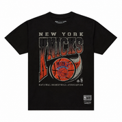 Men's Mitchell & Ness Nba New York Knicks Black Ball Out T-Shirt SS21264-BLK