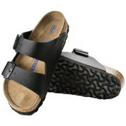 Unisex Arizona Soft Footbed Sandal In Black Birko-Flor