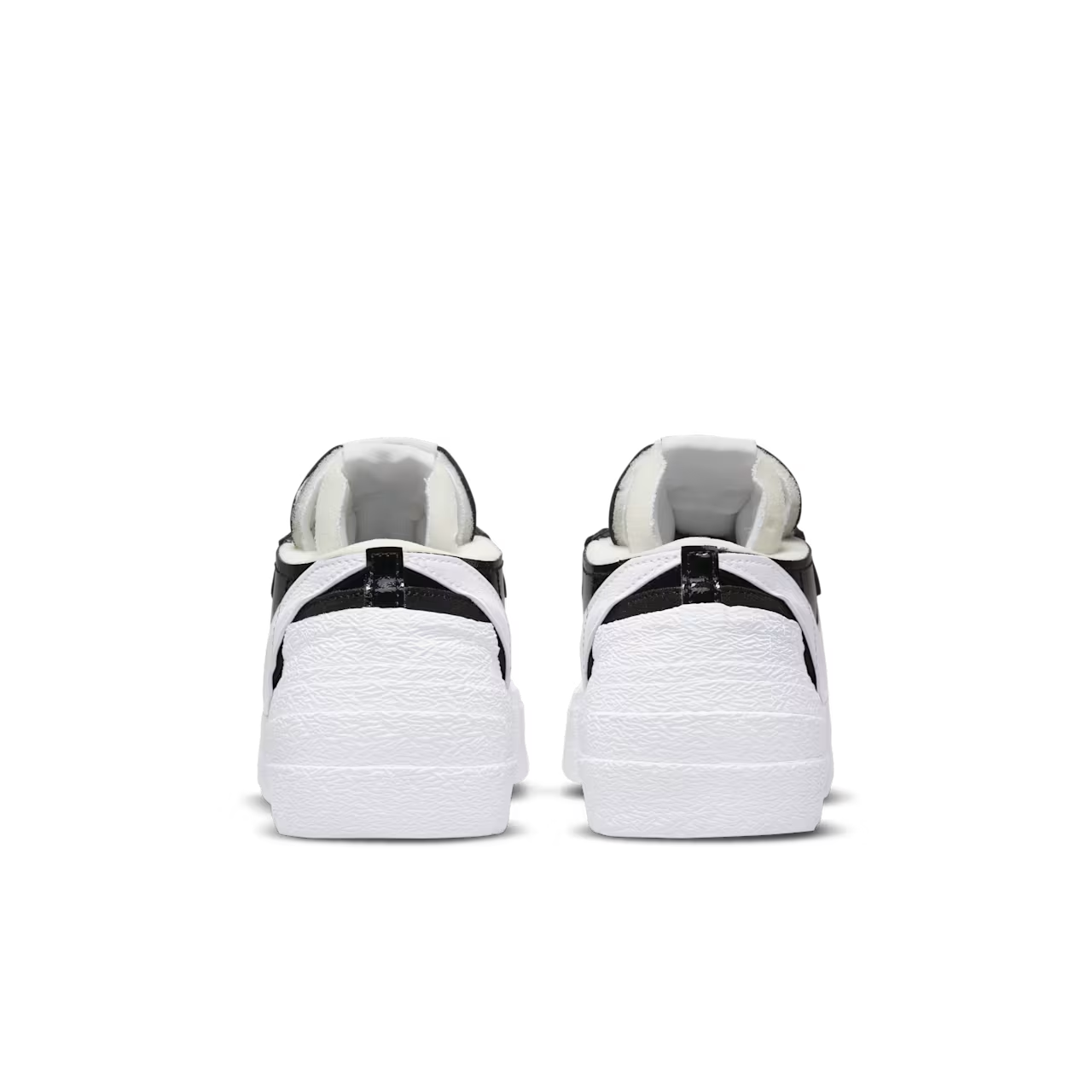 Men's Nike Blazer Low x Sacai DM6443-001 11 Black Patent Leather Shoes GBNC205
