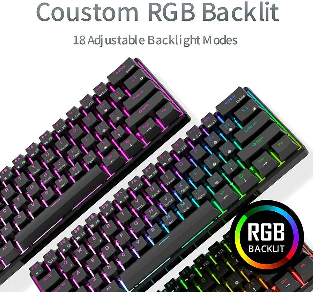 Royal Kludge RK61 RGB Mechanical Keyboard (Red Switch)