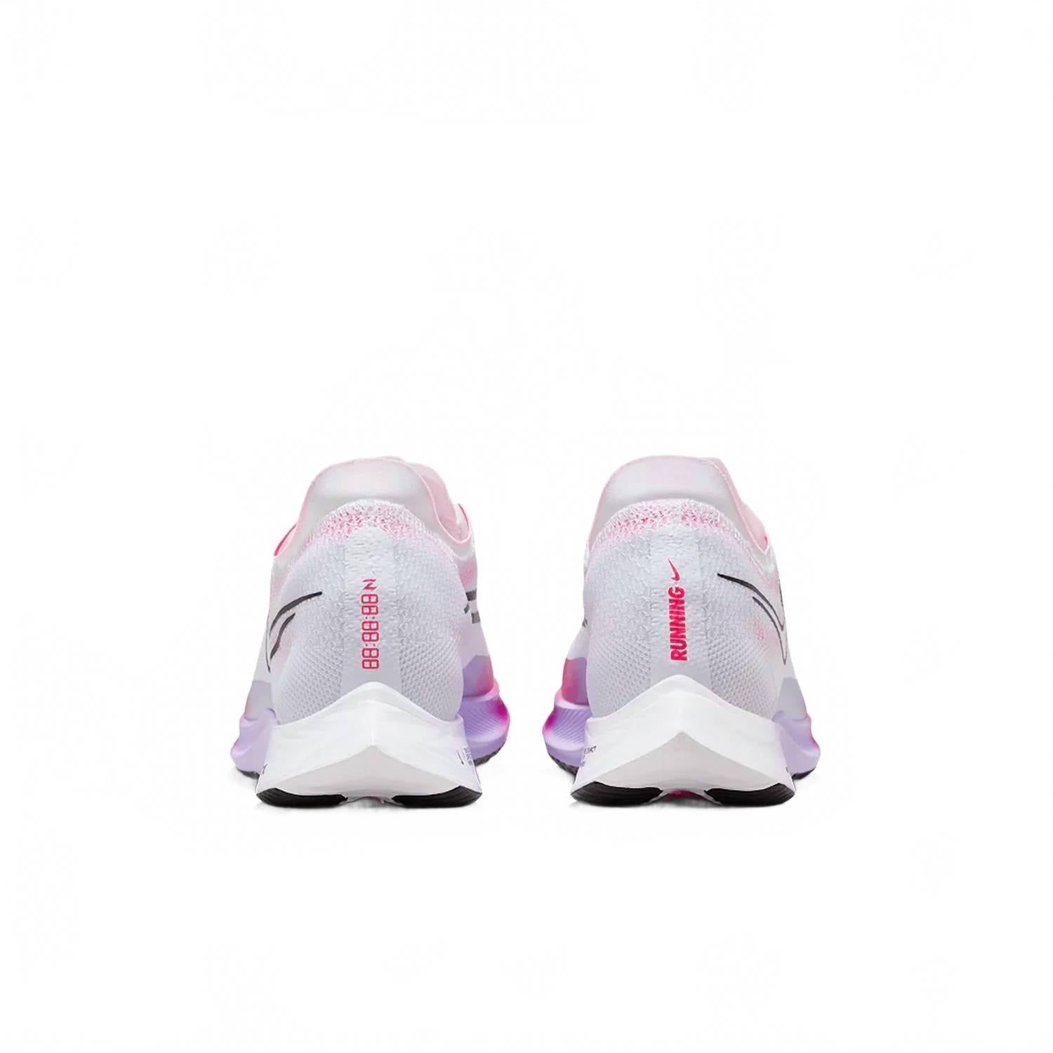 Men's Zoom X Streakfly Running Shoes In White/ Black/ Vivid Grape