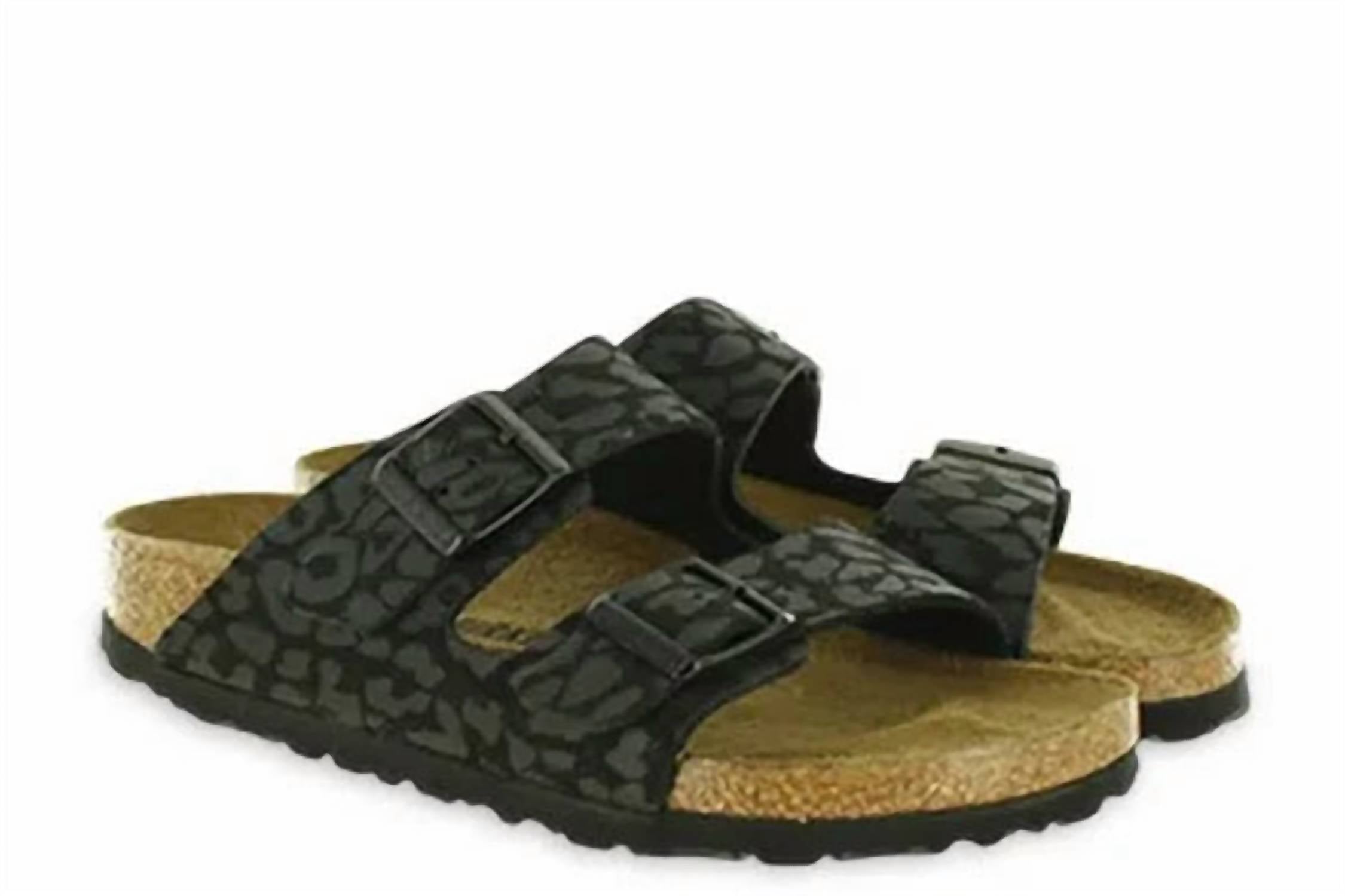 Unisex - Arizona Birkibuc Sandal In Leo Black