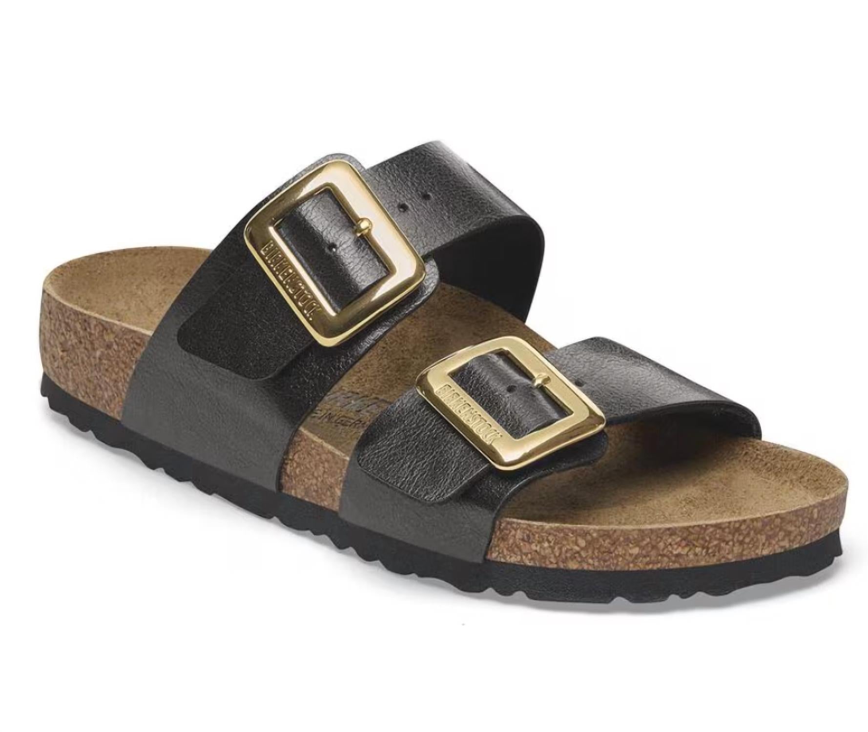 Women's Sydney Luxe Buckle Sandals In Licorice