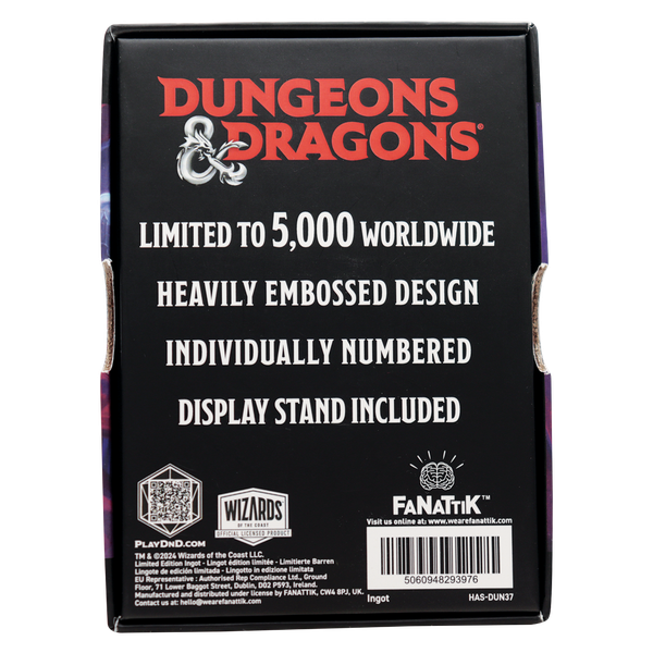 Fanattik Dungeons & Dragons Vecna Eve of Ruin Ingot-Limited Edition