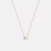 Coach Outlet Pave Signature Necklace