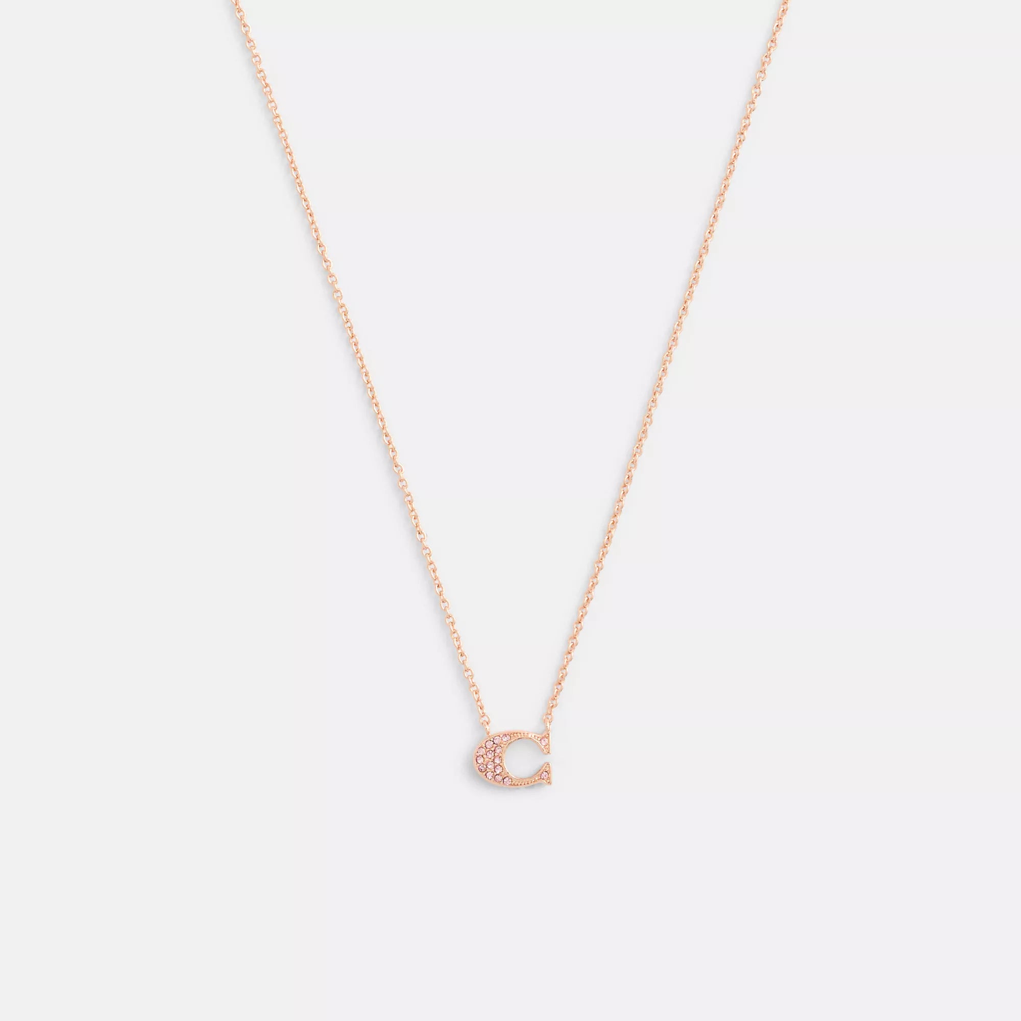 Coach Outlet Pave Signature Necklace