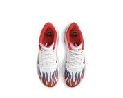 Men's Zoom Fly 6 Road Racing Shoes In White / Habanero Red