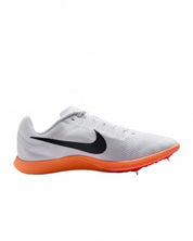 Unisex Zoom Rival Distance Track Shoes In White/obsidian-Bright Crimson
