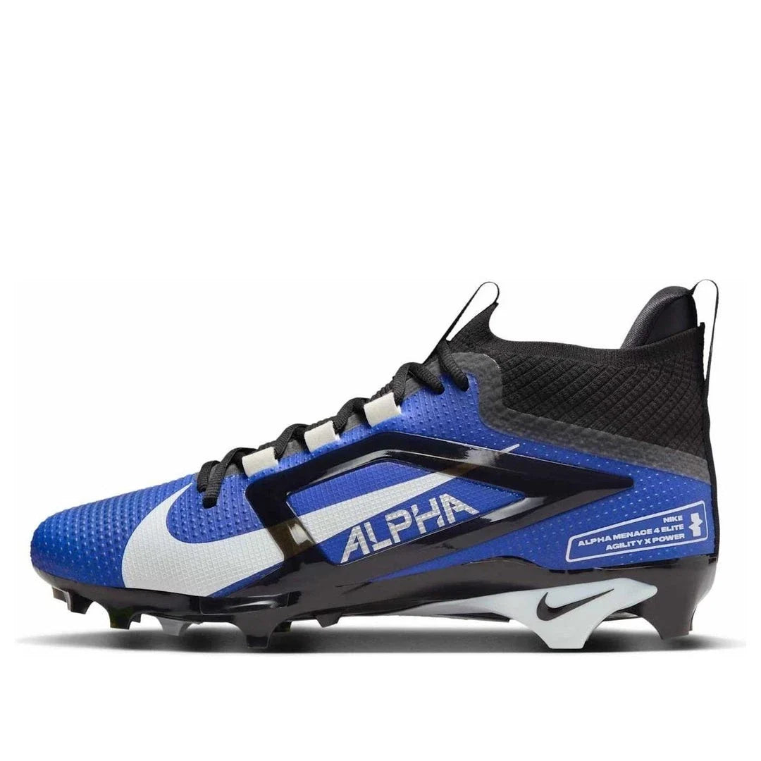 Nike Alpha Menace 4 Elite FD7036-400 Men's Blue Football Cleats RHS7947