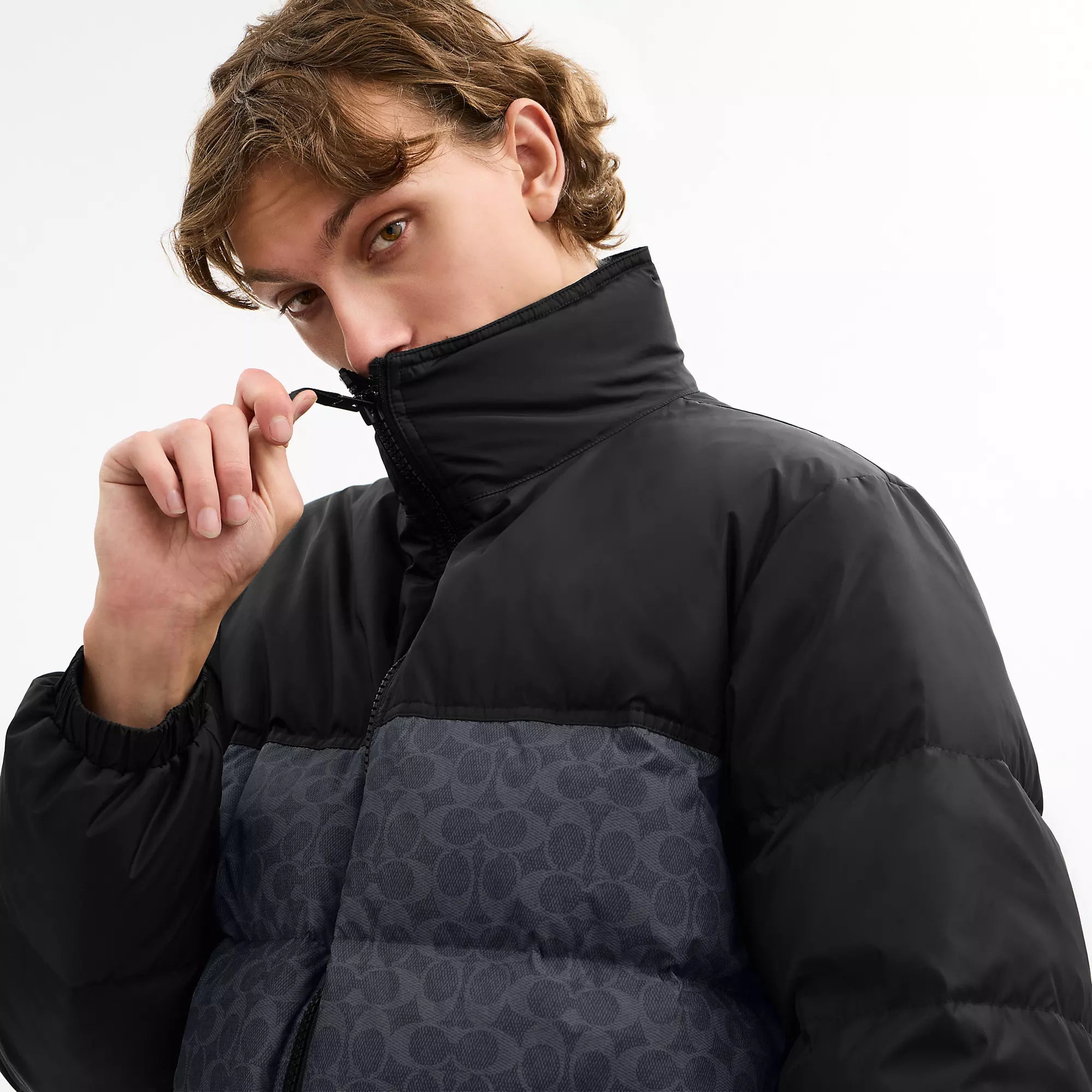 Coach Outlet Signature Down Jacket In Recycled Polyester
