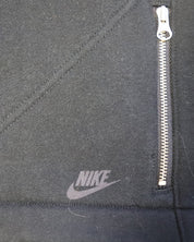 Nike Button Front Jacket in Black Cotton