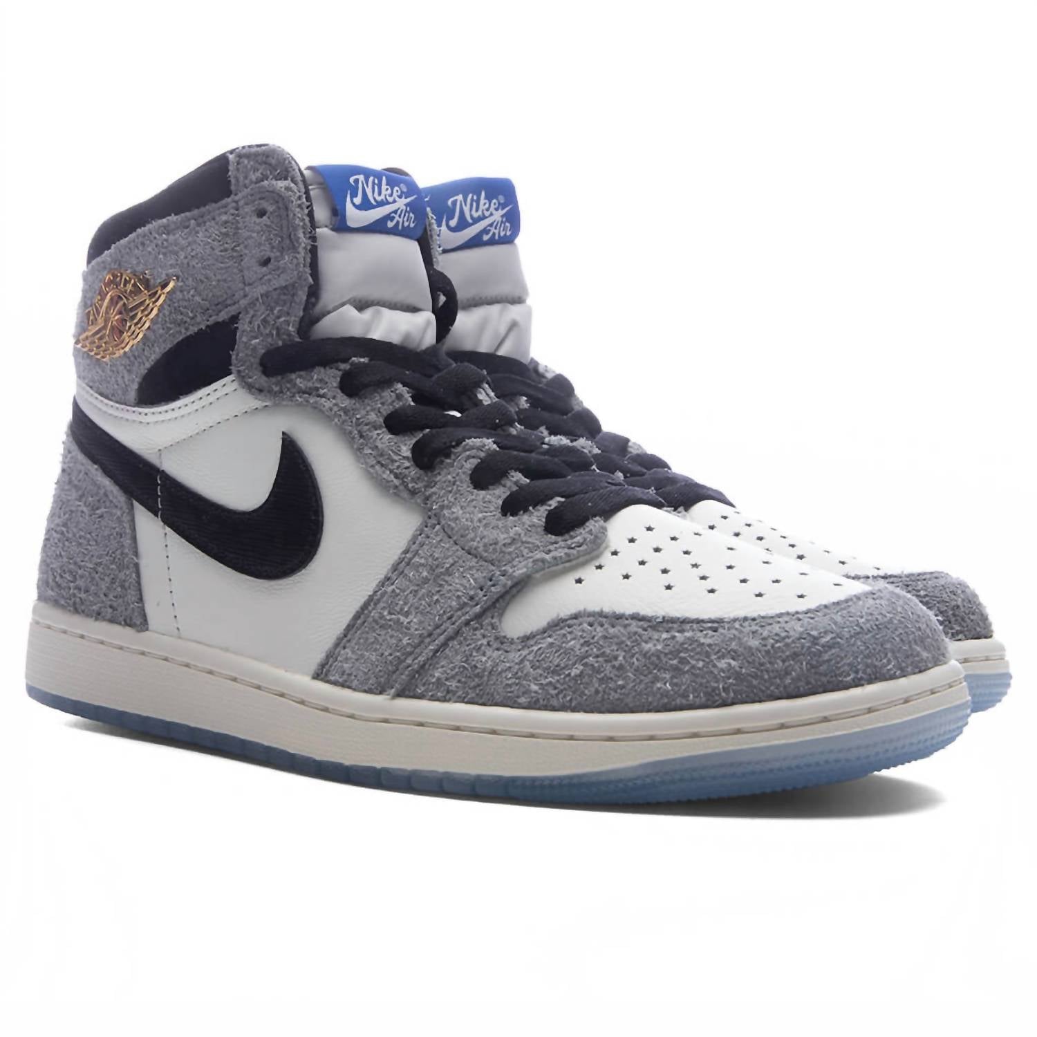 Men's Air Jordan 1 Retro High Og Sneaker In Cool Grey/black-Sail