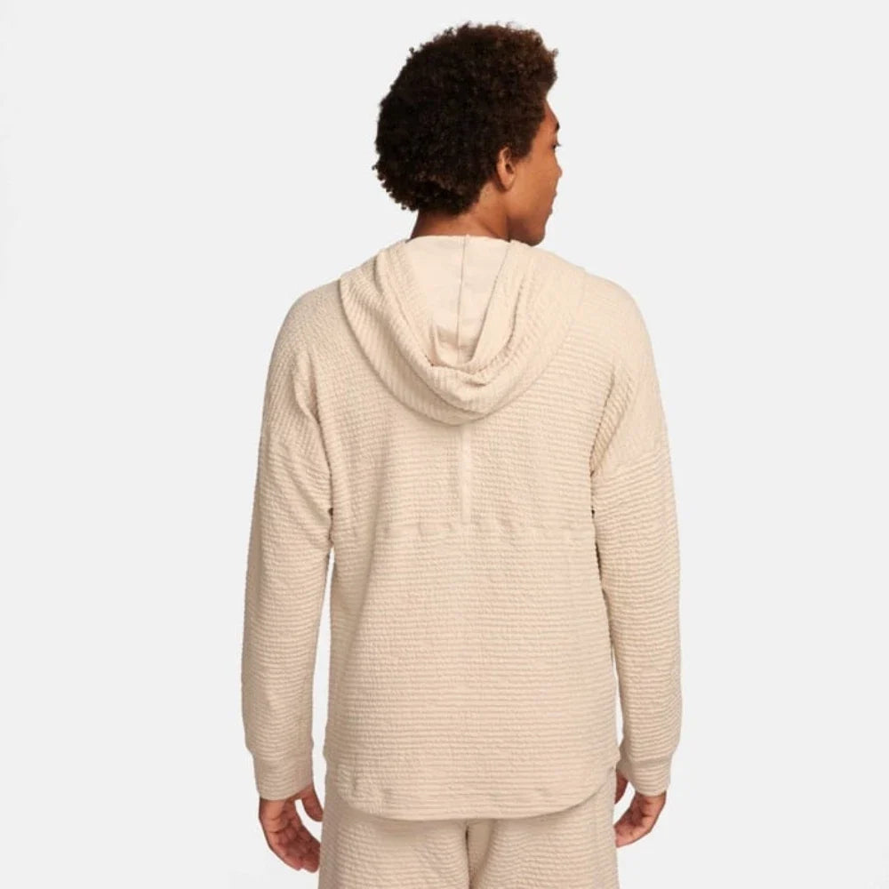 Nike Yoga Hoodie Men's Sand Drift Dri-Fit Textured Raglan Sleeve DSGL867