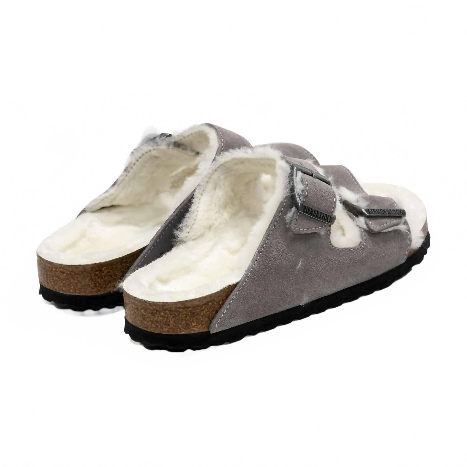 Women's Arizona Shearling Sandals In Stone Coin
