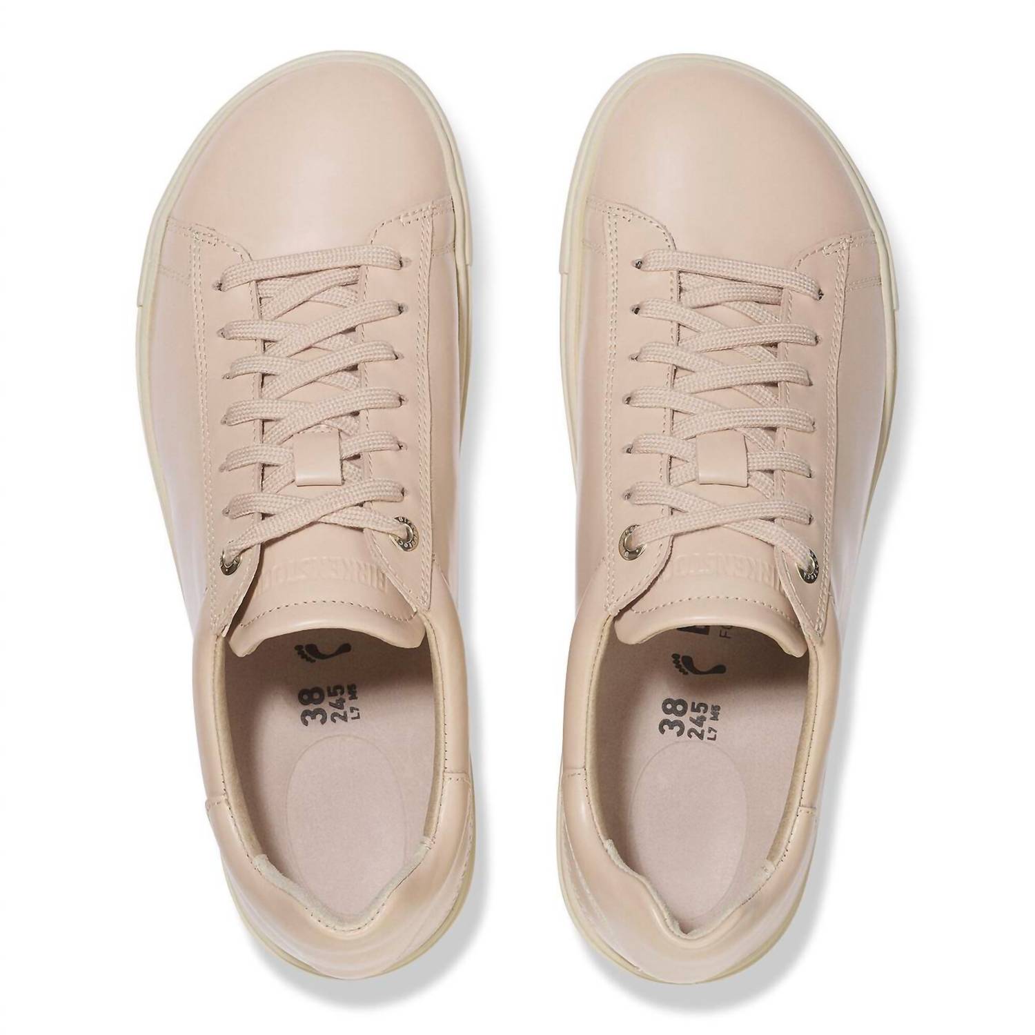 Women's Bend Low Leather Sneakers - Narrow In New Beige