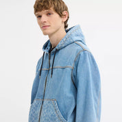 Coach Outlet Signature Denim Zip Jacket