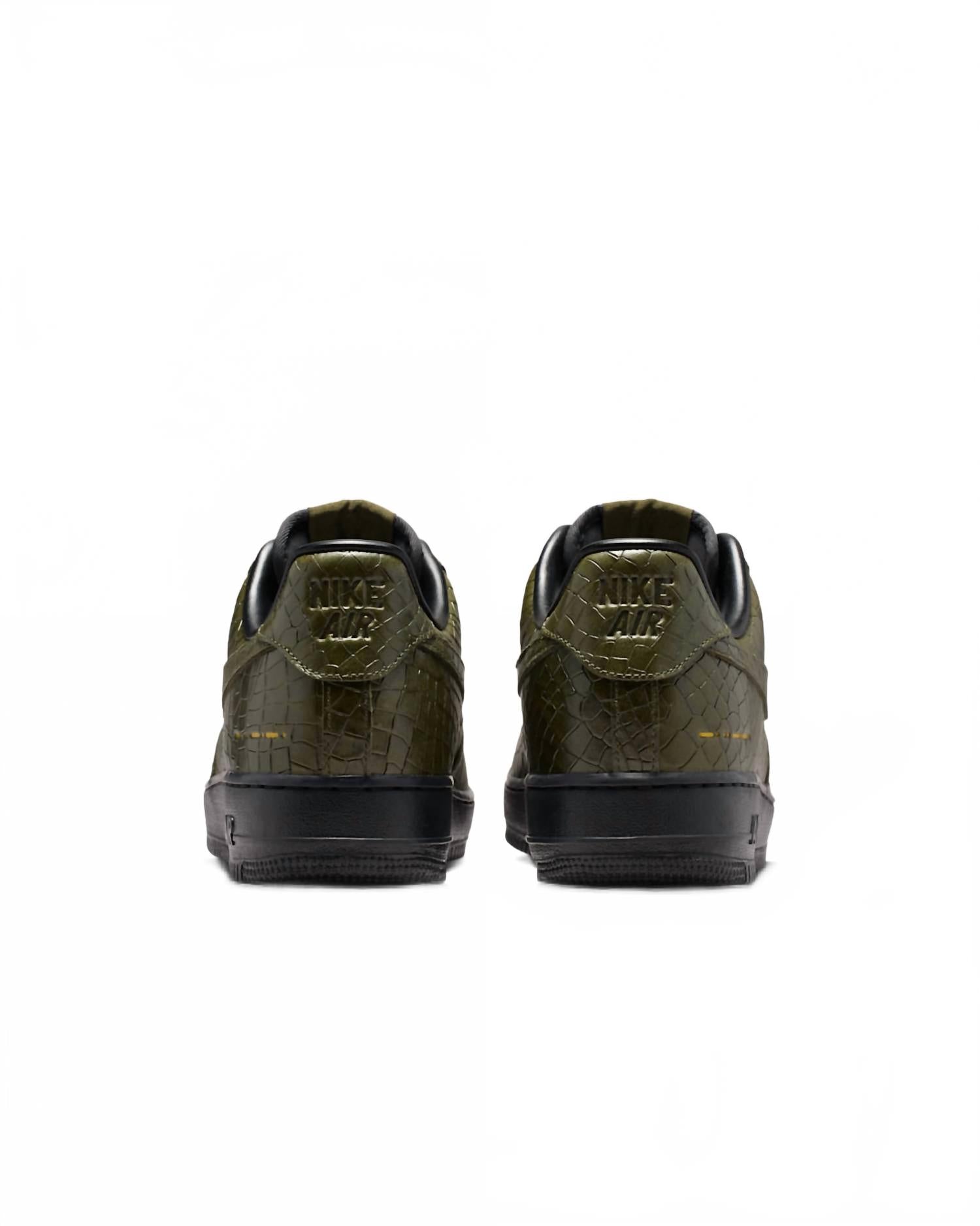 Men's Air Force 1 '07 Premium Morse Code Sneaker In Cargo Khaki/black/metallic
