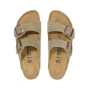 Women's Arizona Suede Leather Sandals In Taupe
