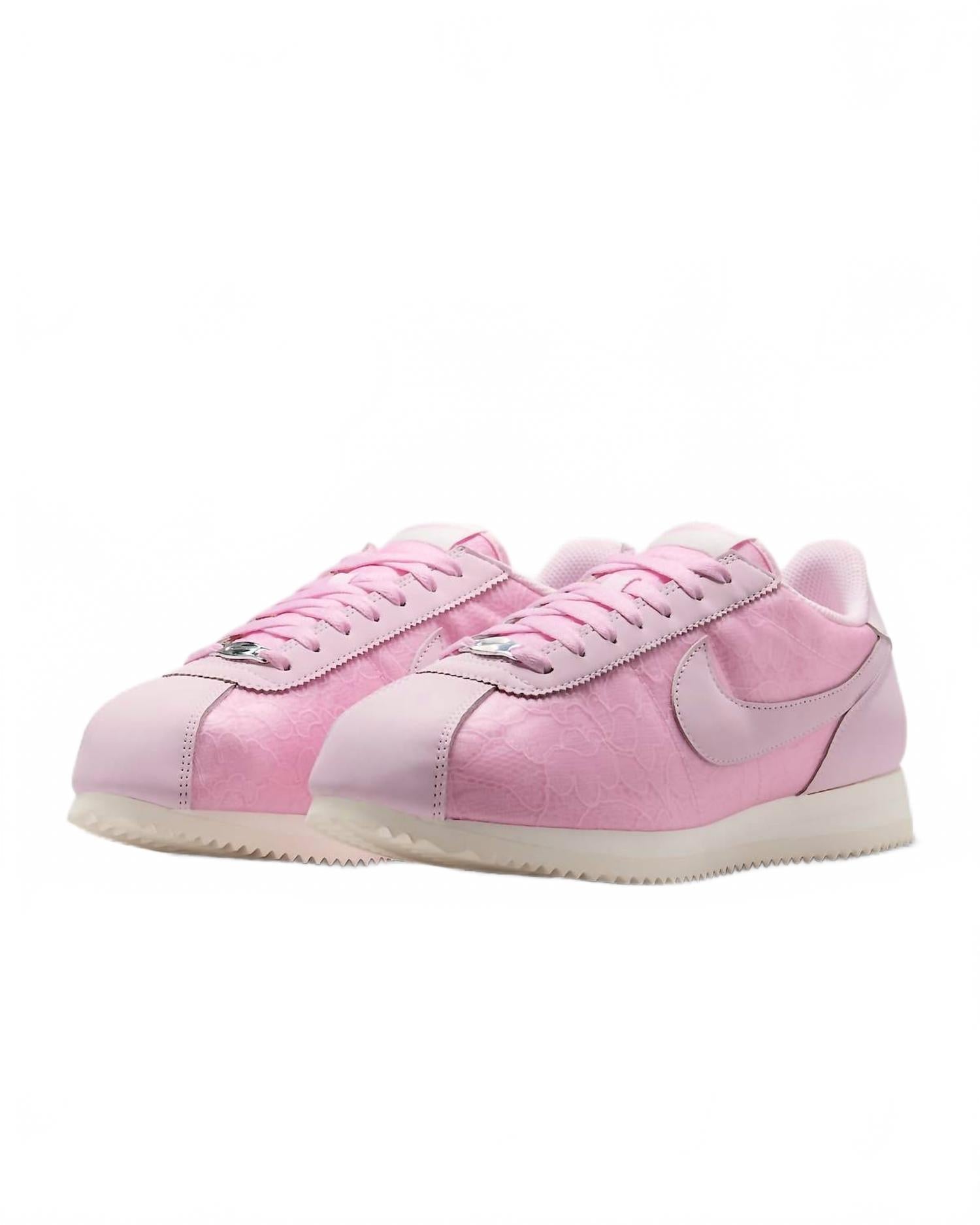 Women's Cortez Lace Shoes In Pink