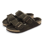 Men's Arizona Shearling Sandals In Mocha