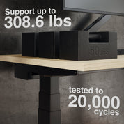 Desky Dual Mini Sit Stand Desk 900x500 White Desktop and Grey Frame