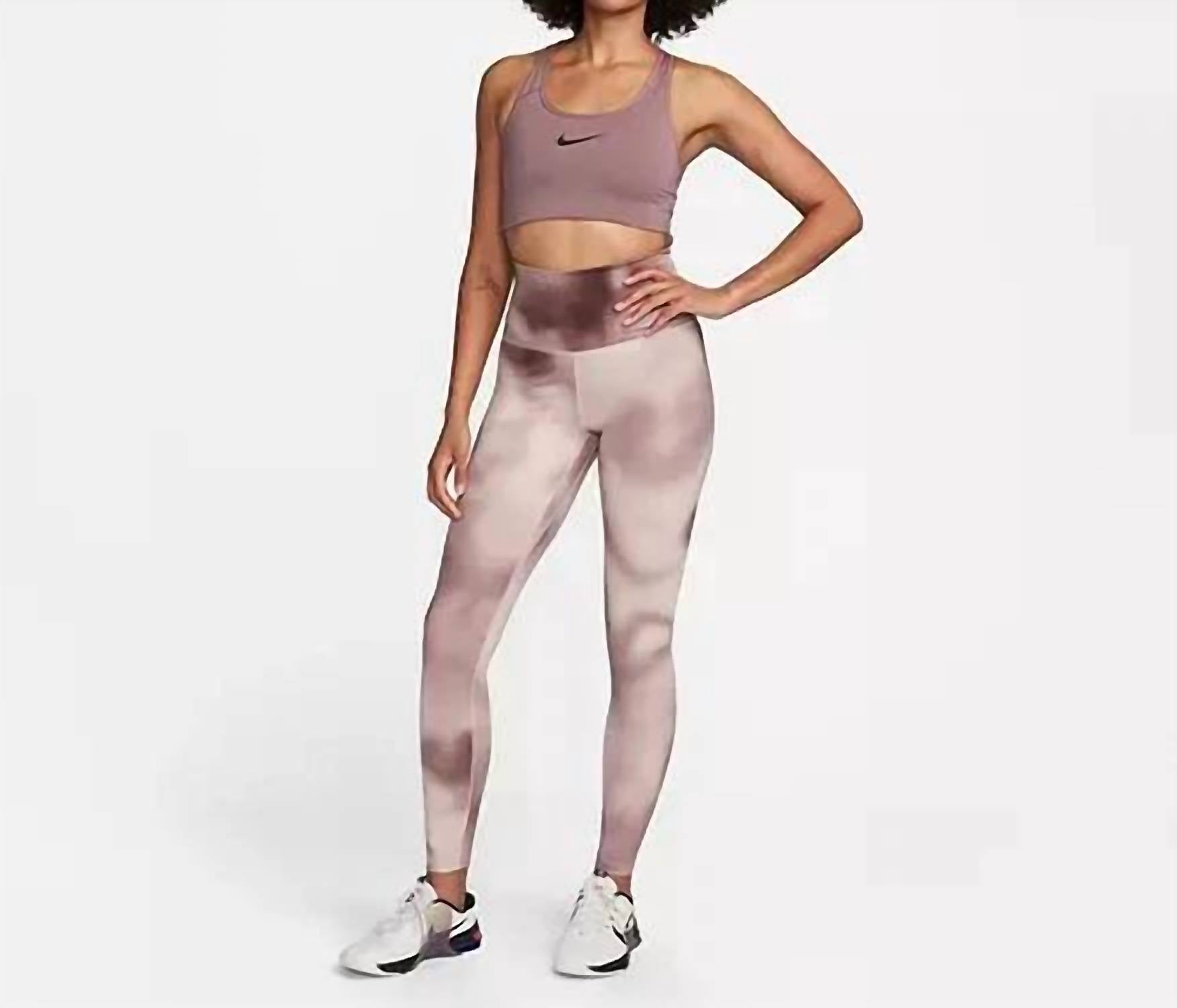 High-Rise Training Leggings In Smokey Mauve
