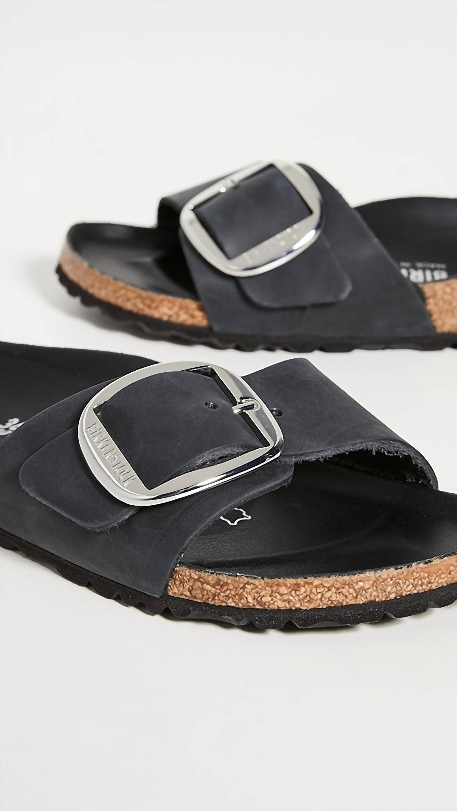 Women's Madrid Big Buckle Sandal In Black