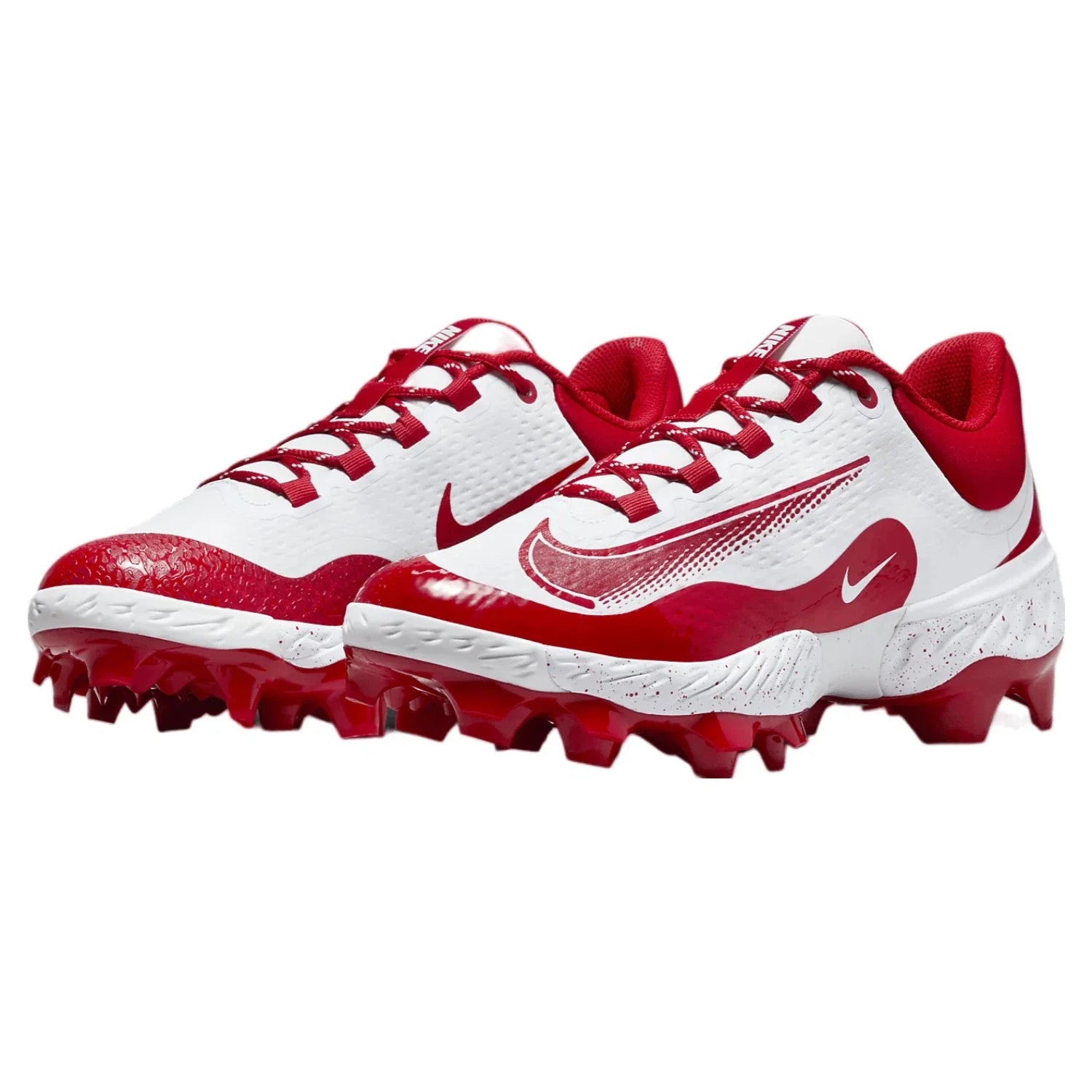 Nike Alpha Huarache Elite 4 Low MCS FD6255-105 White Baseball Cleats RHS8064