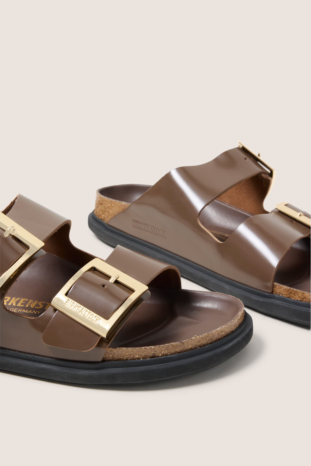 Women's Arizona Droplet Buckle High Shine Sandals