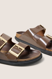 Women's Arizona Droplet Buckle High Shine Sandals