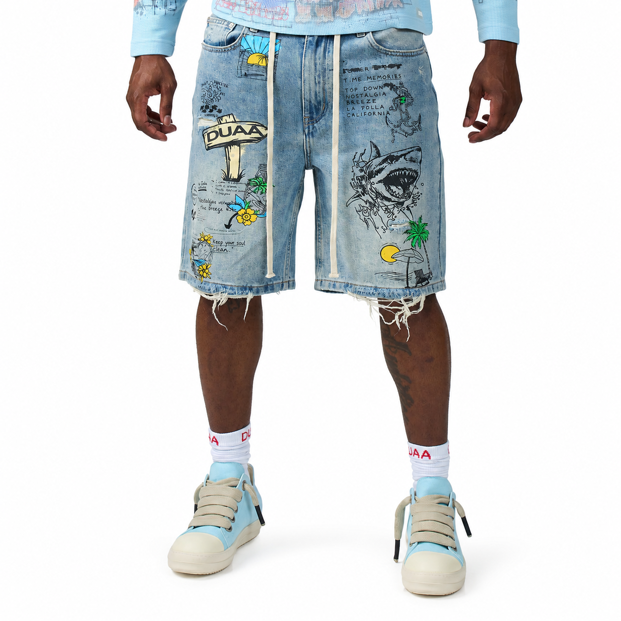 Men's Duaa Surf Short Blue Surf-Blue