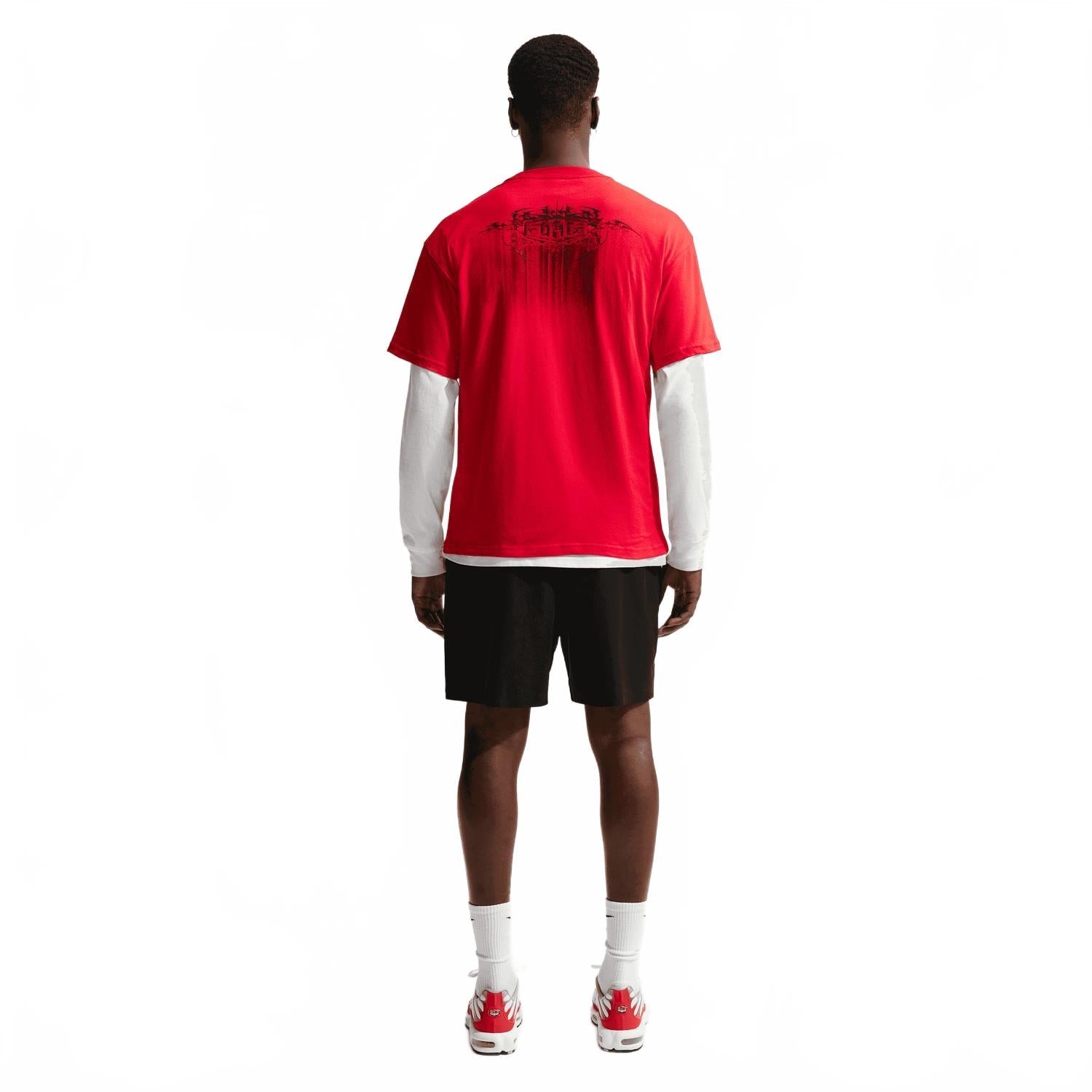 Chrome T-Shirt In University Red/black