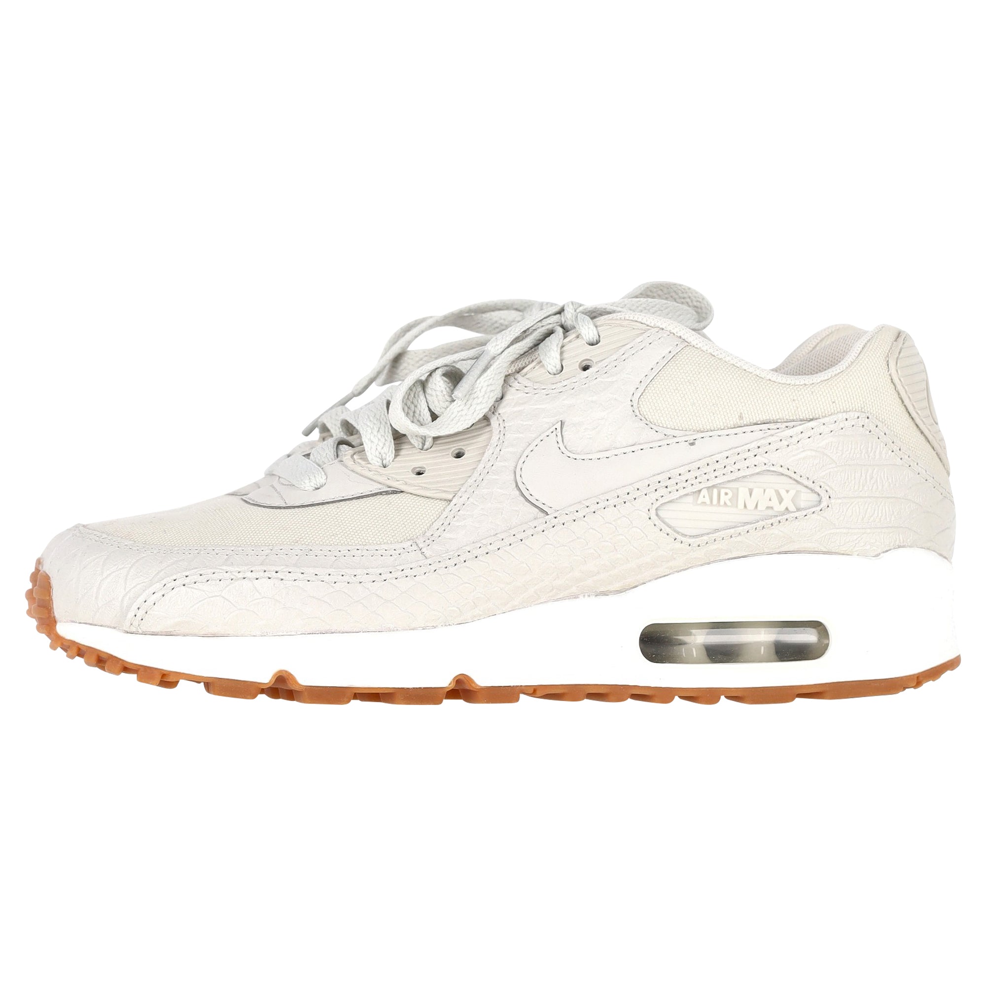 Nike W Air Max 90 Premium in Ecru Leather