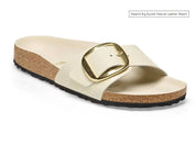 Women's Madrid Big Buckle Sandals In High Shine Ecru