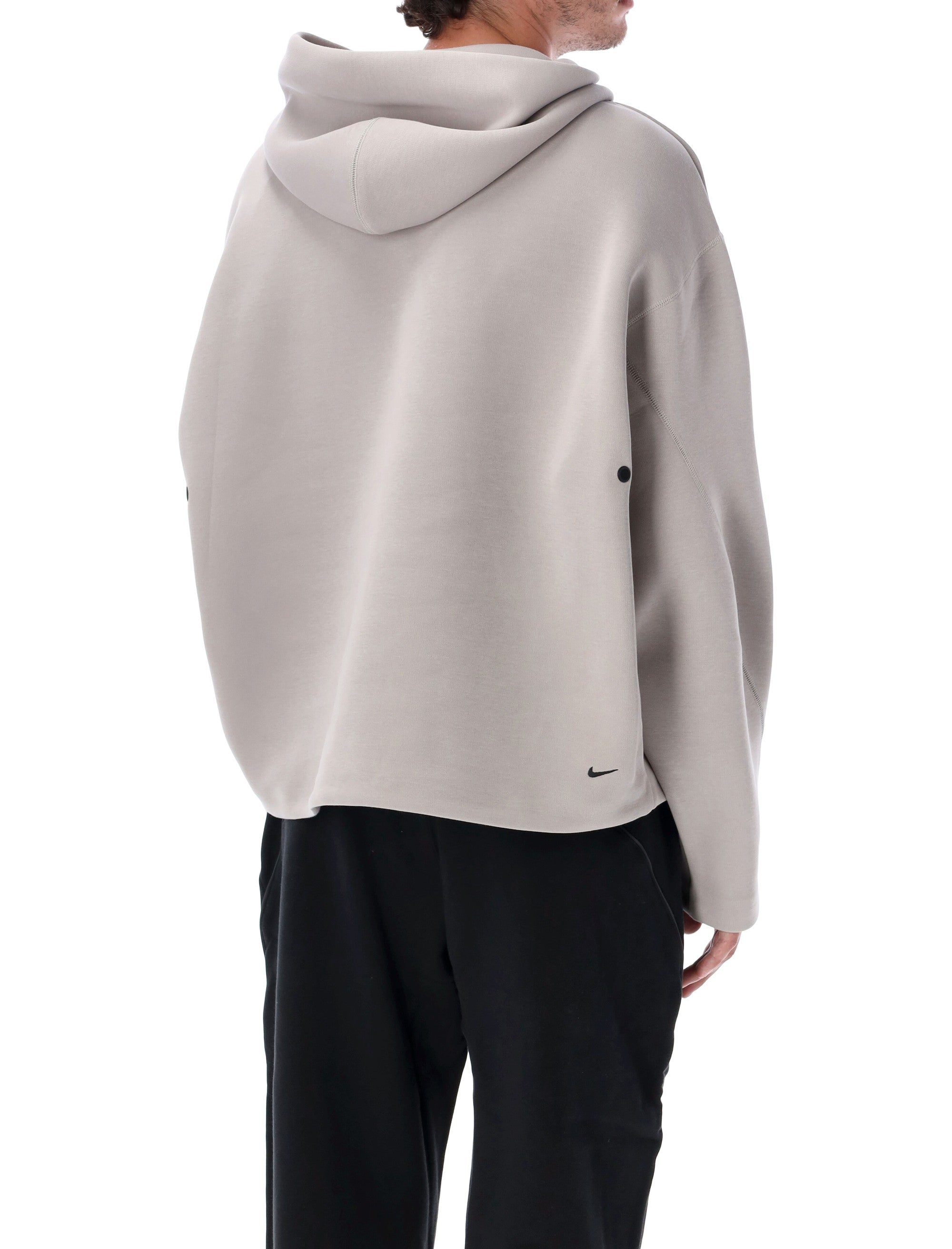 Structured Fit Hoodie with Zip Detail and Modern Silhouette
