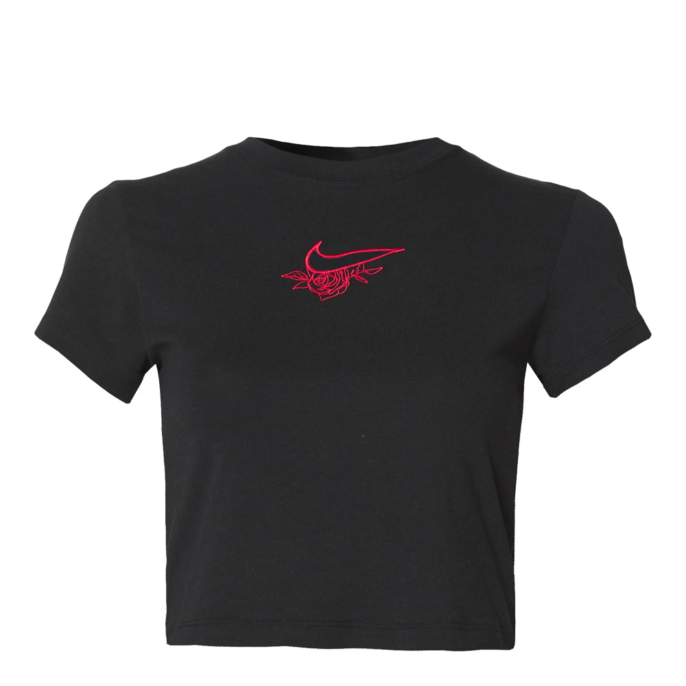 Women's Nike Sportswear Chill Knit Cropped T-Shirt - Black