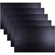 5 Pack Quill Polypropylene PP Sign Board 5mm 500x770mm Black