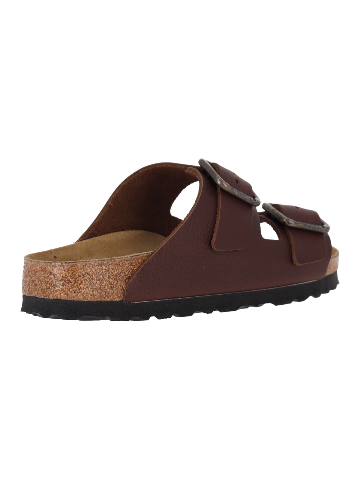 Brown Calf Leather Arizona Wire Buckle Sandals